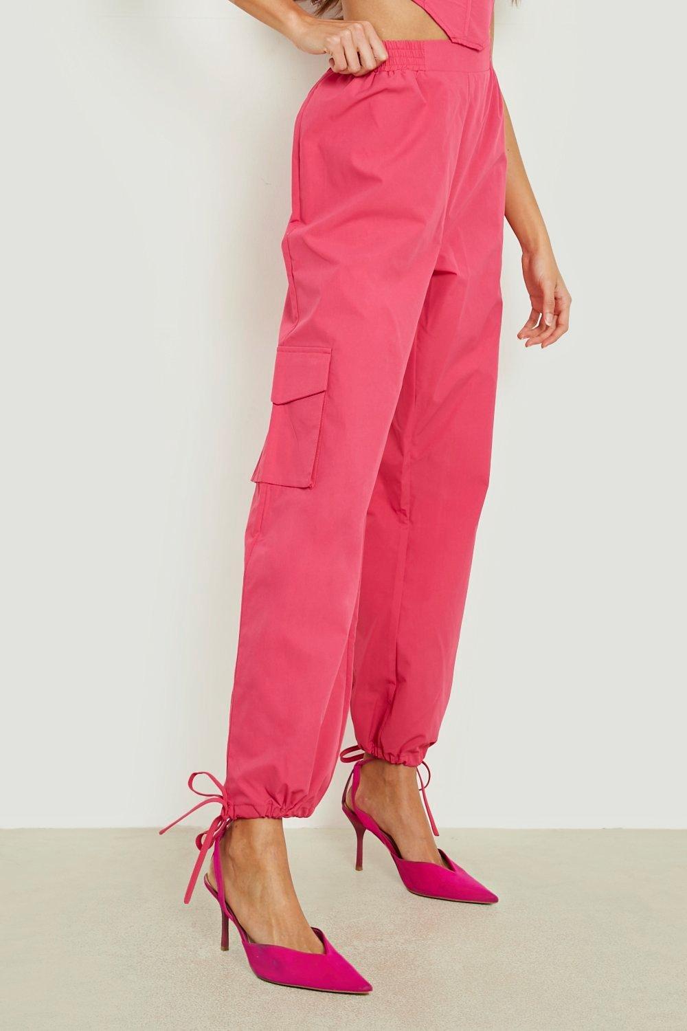 Hot pink cargo clearance pants